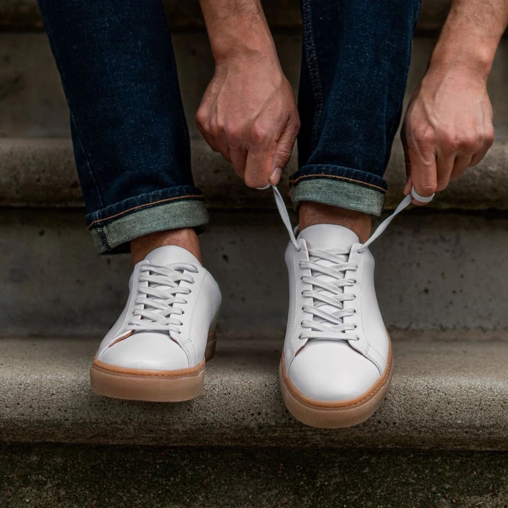 Classic White Men's Sneakers